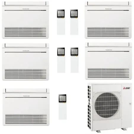 Mitsubishi Penta Split Vloerverwarmingssysteem MFZ-KT 9+9+9+9+9 Btu MXZ-5F102VF2