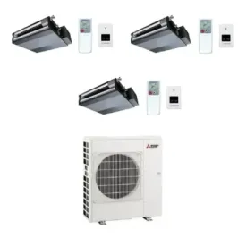 Mitsubishi Trio Split 9+9+9 Kanaalunits MXZ-3F68VF4 Afstandsbediening