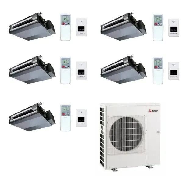 Mitsubishi Penta Split 9+9+9+9+9 Kanaalunit MXZ-5F102VF2 Afstandsbediening