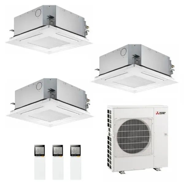 Mitsubishi Trio Split Cassette Unit SLZ-M 9+9+9 Btu MXZ-3F54VF4