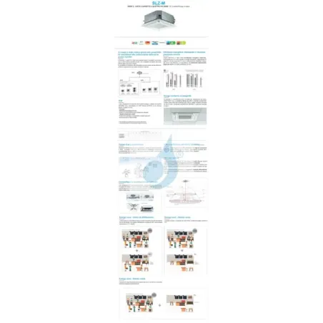 Mitsubishi Trio Split Kassettengerät SLZ-M 9+9+12 Btu MXZ-3F54VF4