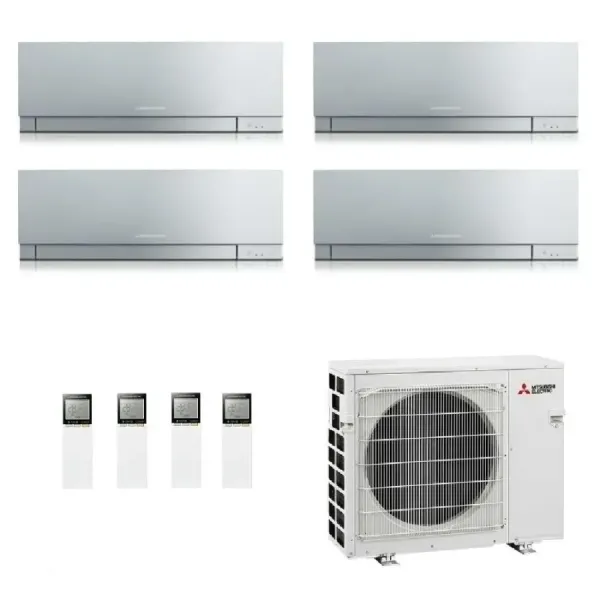Mitsubishi Quadri Split 7+7+9+9 Btu Silver MXZ-4F80VF4