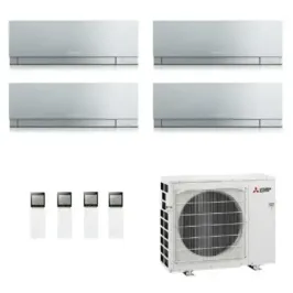 Mitsubishi Quadri Split 9+9+9+12 Btu Silver MXZ-4F80VF4