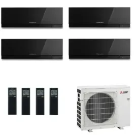 Climatiseur split Mitsubishi Quadri 9+9+9+18 Btu Noir MXZ-4F80VF4
