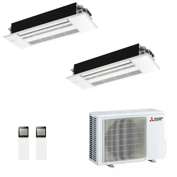 Mitsubishi Duo Split Cassette Unit MLZ-KP 12000+12000 Btu MXZ-2F53VF4