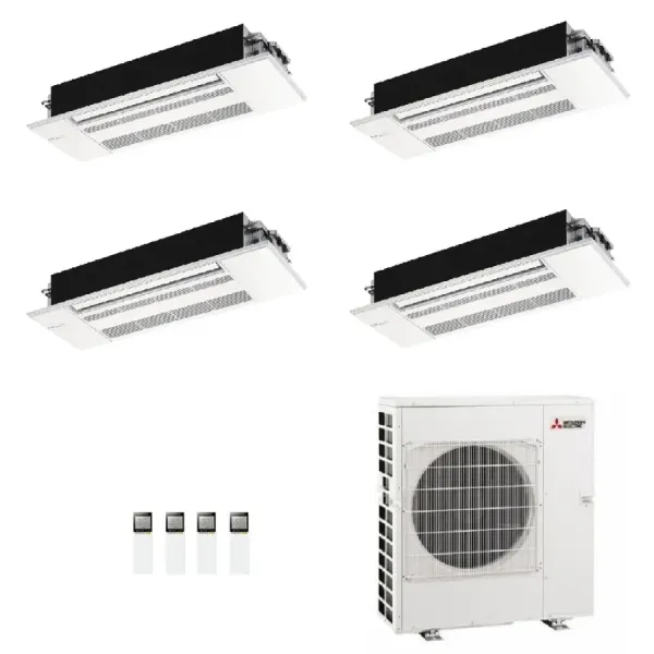 Mitsubishi Quadri Split cassette device MLZ-KP 9+9+9+9 Btu MXZ-4F80VF4