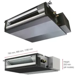 Mitsubishi Mono Split Duct Installation Units SEZ-M60DA2 SUZ-M60VA Control Cable 2