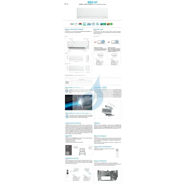 Airconditioners Mitsubishi Duo Split 5+18 Standaard Wit MXZ-2F53VF4
