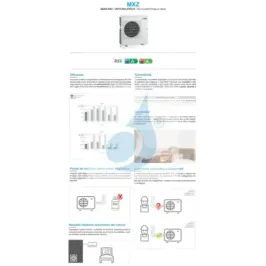 Mitsubishi buitenunit 11500 Btu serie MXZ-F-VF MXZ-2F33VF4 2
