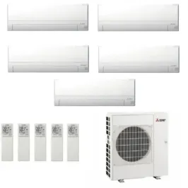 Airconditioners Mitsubishi Penta 9+9+9+9+12 Wit AY MXZ-5F102VF2