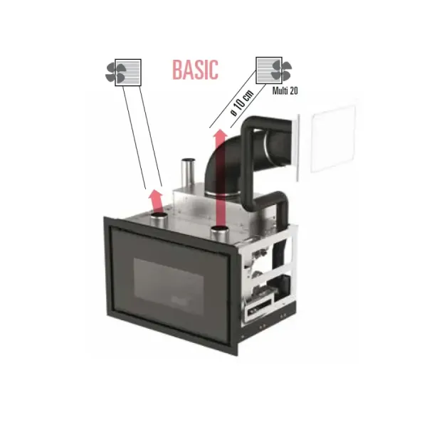 Pellet fireplace MCZ 8.9 kW Vivo 90-9 Basic Comfort Air 9 5022004 4012007