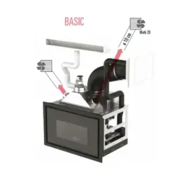 Pellet fireplace MCZ 10.9 kW Vivo 90-11 Basic Comfort Air 11 5022005