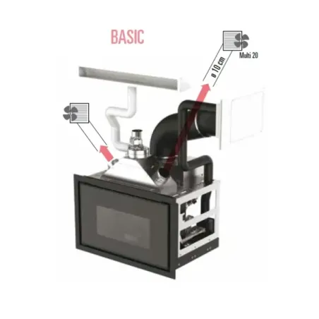 Pelletkamin MCZ 10,9 kW Vivo 90-11 Basic Comfort Air 11 5022005