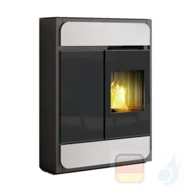 Edilkamin Raumluftunabhängige Pelletöfen Bild Air Tight C 9.1 kW Ductable Weiß Beschichtungstyp keramic A+ EdilK-807230