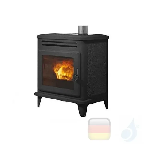 Edilkamin Pelletofen Lille 8 8.1 kW Schwarz Beschichtungstyp gusseisen A+ EdilK-804860