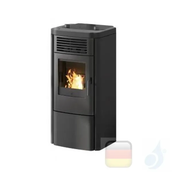 Edilkamin Pelletofen Klik 8.3 kW Schwarz Beschichtungstyp keramic A+ EdilK-807170