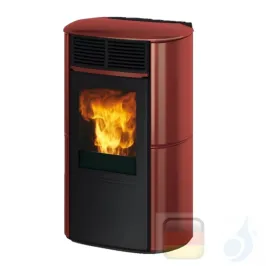 Edilkamin Pelletofen Aris Up2 8.2 kW Bordeaux Beschichtungstyp keramic A+ EdilK-808810
