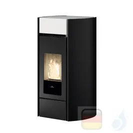 Edilkamin Pelletofen Myrna Plus 12.0 kW Ductable WiFi Weiß Beschichtungstyp stahl-keramic A+ EdilK-810700