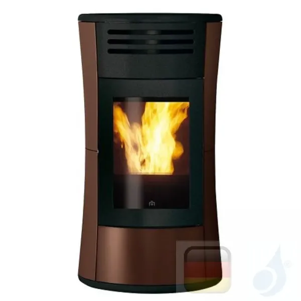 Edilkamin Pelletofen Cherie Up 11.2 kW Ductable Bronze Beschichtungstyp stahl A+ EdilK-805760