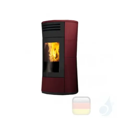 Edilkamin Pelletofen Cherie Up 11.2 kW Ductable Bordeaux Beschichtungstyp keramic A+ EdilK-805650