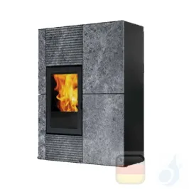 Edilkamin Pelletofen Blade 12.1 kW Stein Beschichtungstyp naturstein A+ EdilK-808150