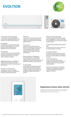 Midea indoor air conditioner, 18000 Btu Evolution