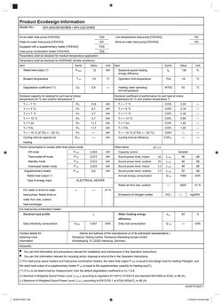 Panasonic warmtepomp KIT-AQC12HE8 12 kW 400v Aquarea T-CAP