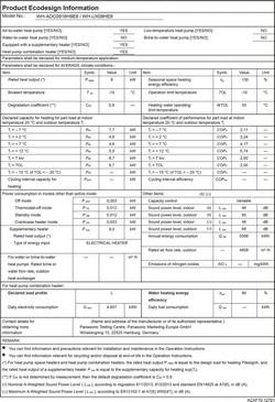 Panasonic warmtepomp KIT-AXC09HE8 9 kW 400 v Aquarea T-CAP