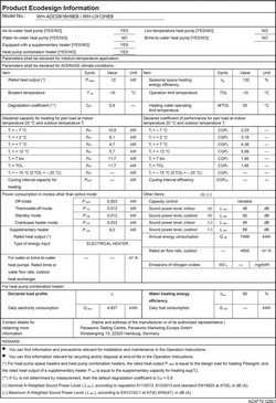Panasonic warmtepomp KIT-AXC12HE8 12 kW 400v Aquarea T-CAP