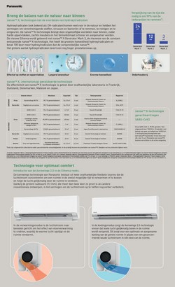 Air Conditioner Panasonic Mono 2.0 kW Zilver CS-XZ20ZKEW CU-Z20ZKE